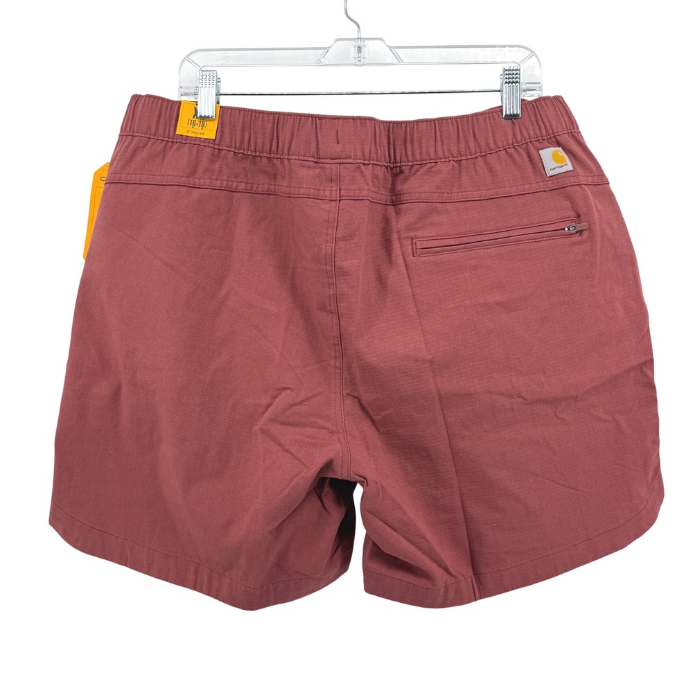 NEW Carhartt Force Ripstop Work Short Womens XL/16-18 Pink Relaxed Fit BS6199-W - Picture 6 of 14